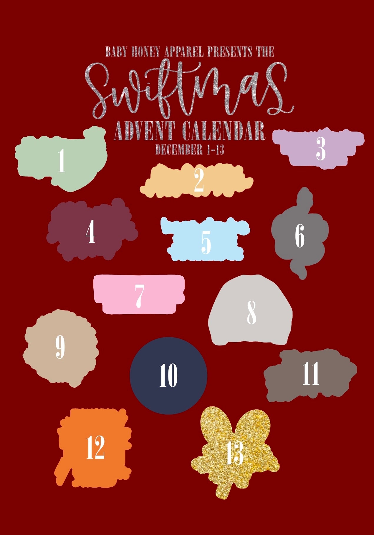 Swiftmas Sticker Advent Calendar