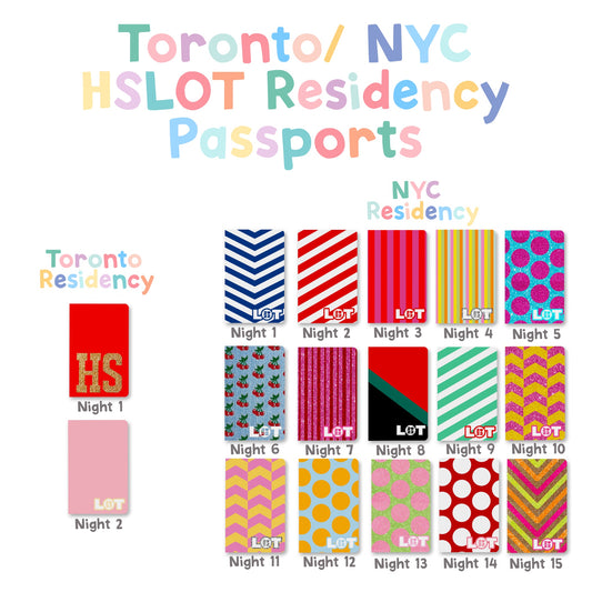 HSLOT Passports (2022 Toronto & NYC Residency)