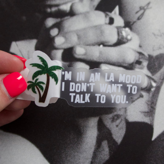 The LA Mood Sticker (Clear)