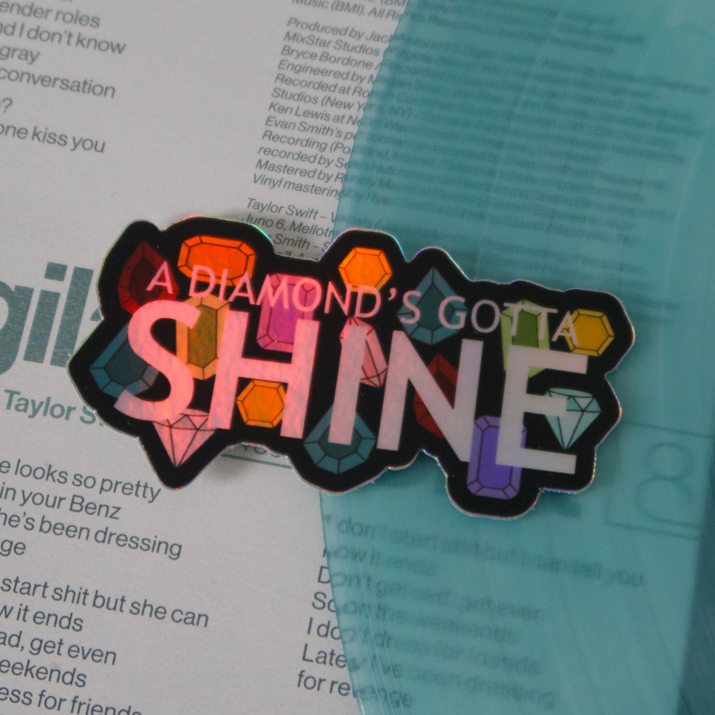 The Bejeweled Holographic Sticker