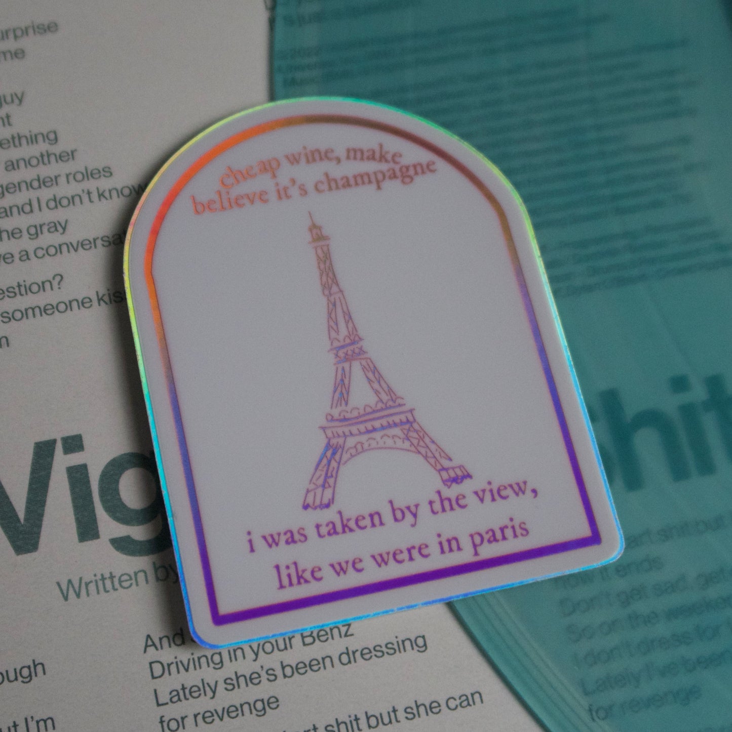 The Paris Holographic Sticker