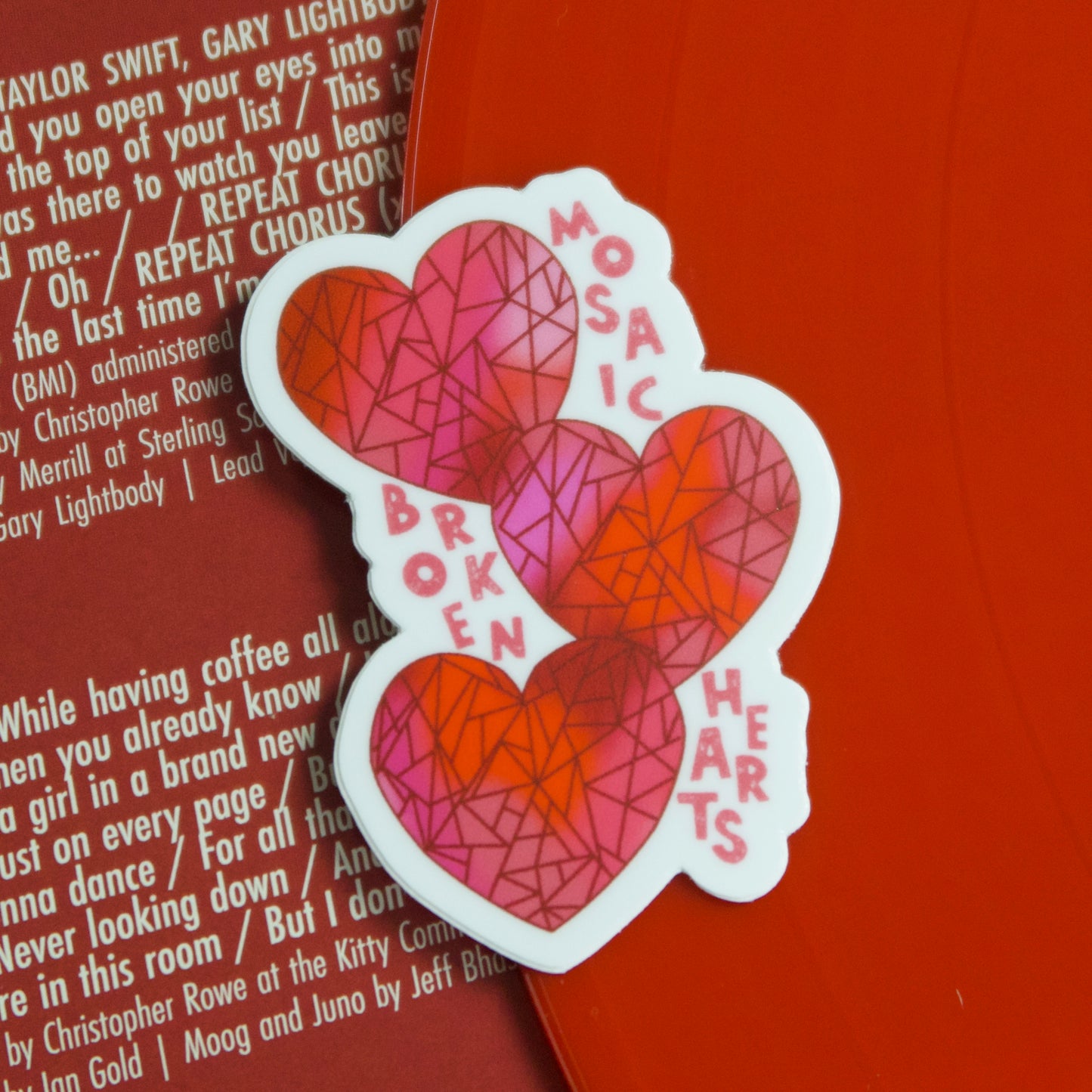 The “Mosaic Broken Hearts” Sticker