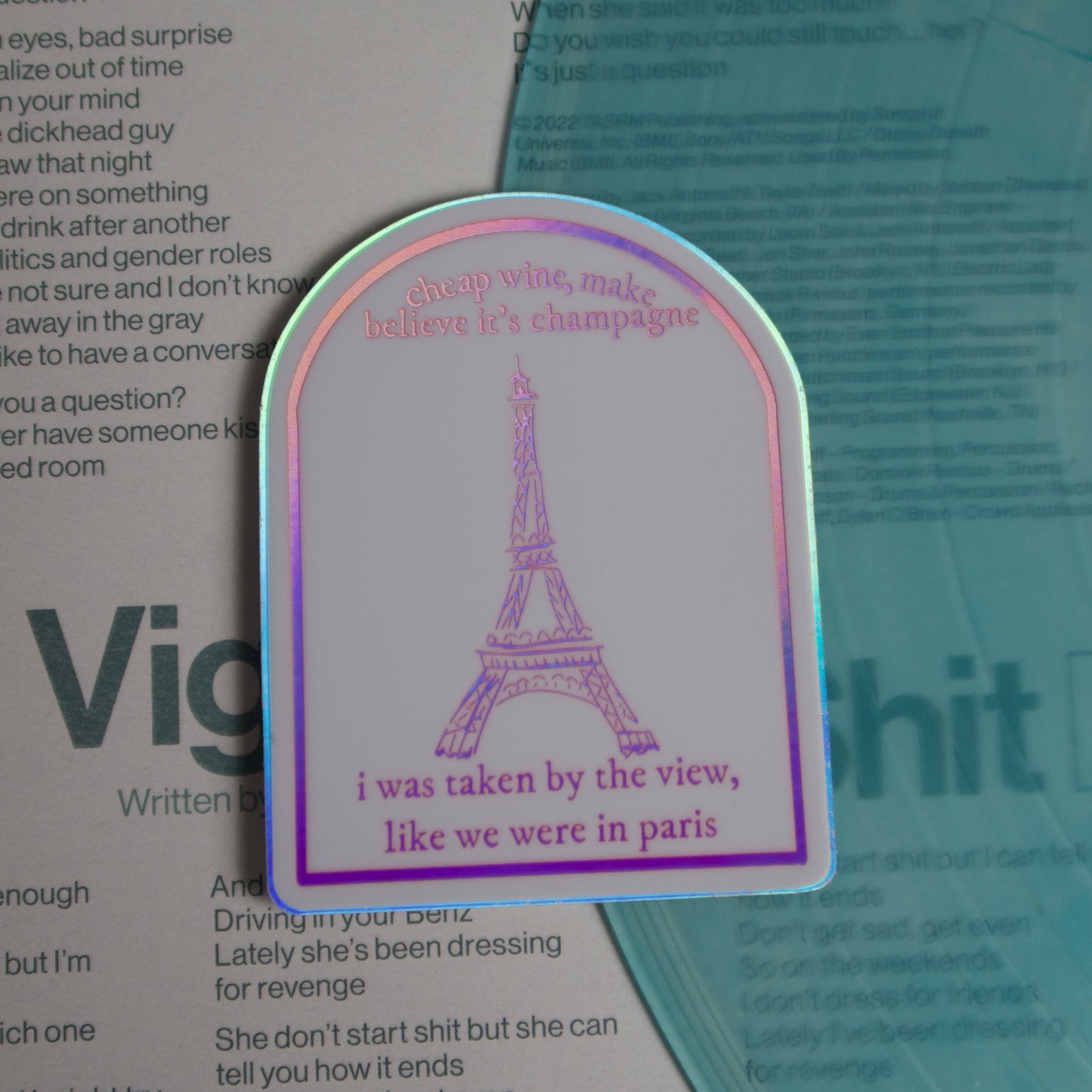 The Paris Holographic Sticker