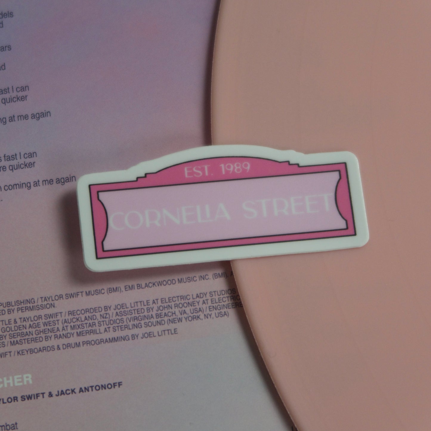 The “Cornelia Street” Sticker