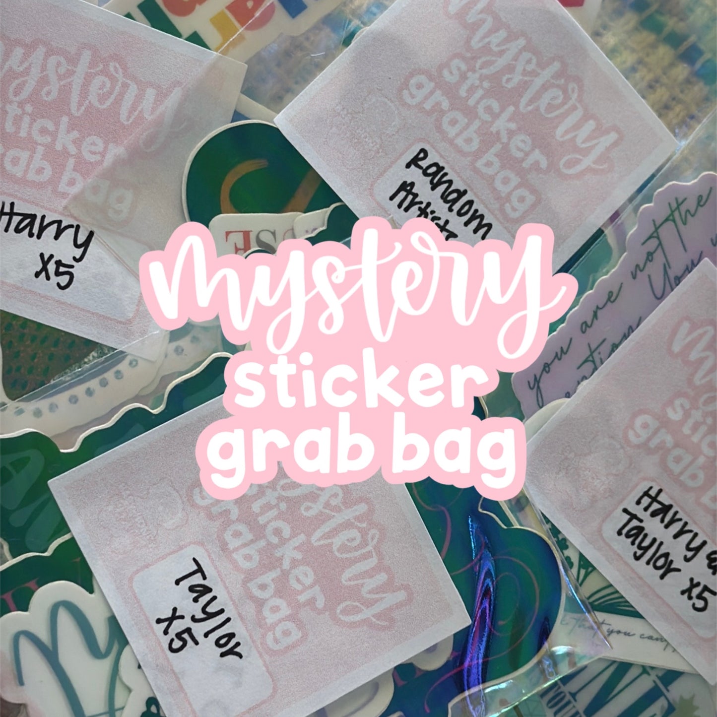 Mystery Sticker Grab Bags | 5 Mystery Stickers