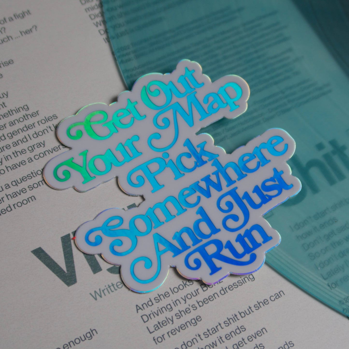 The “Dear Reader” Holographic Sticker