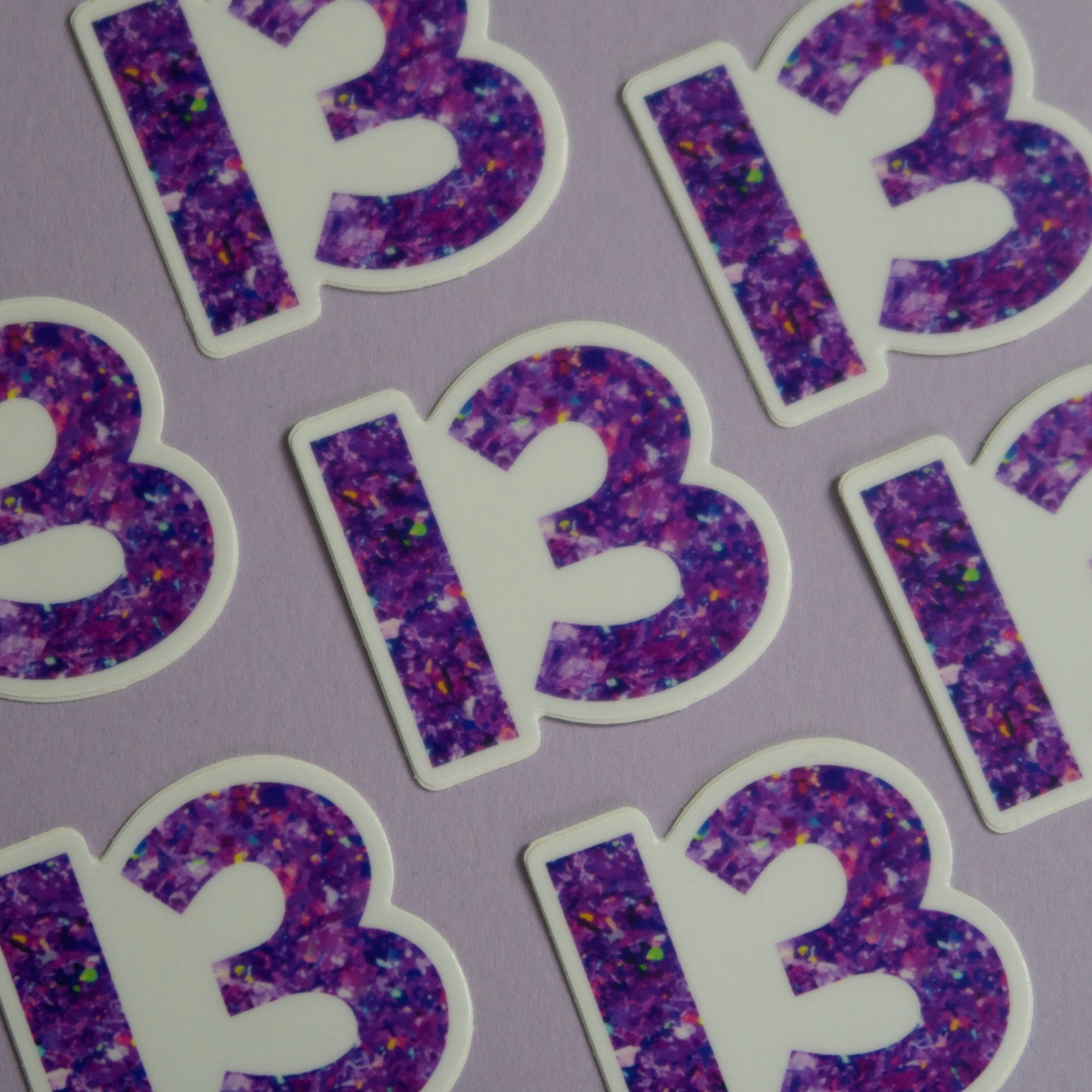 The Purple 13 Mini Sticker