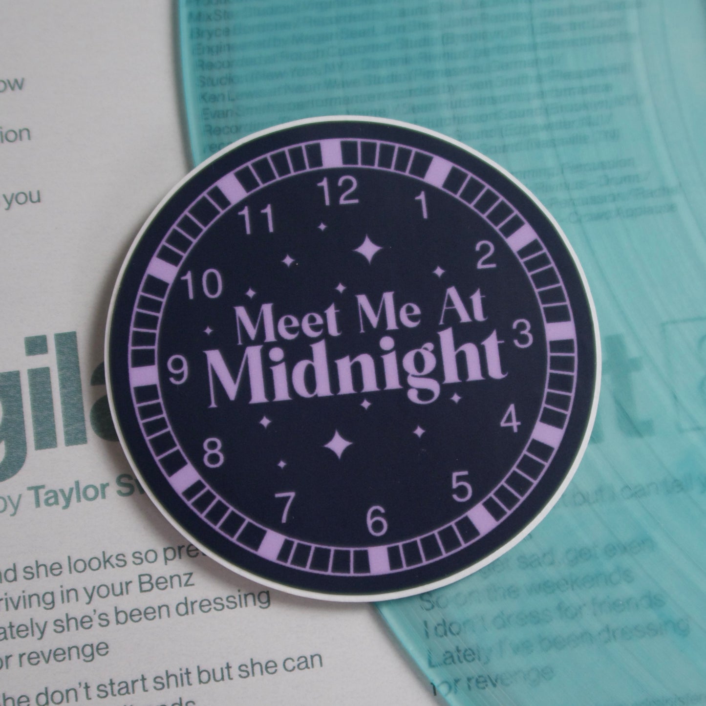 The Midnights Clock Sticker