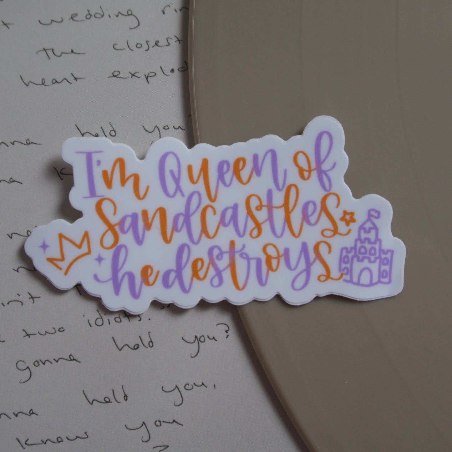 The Queen of Sandcastles Sticker