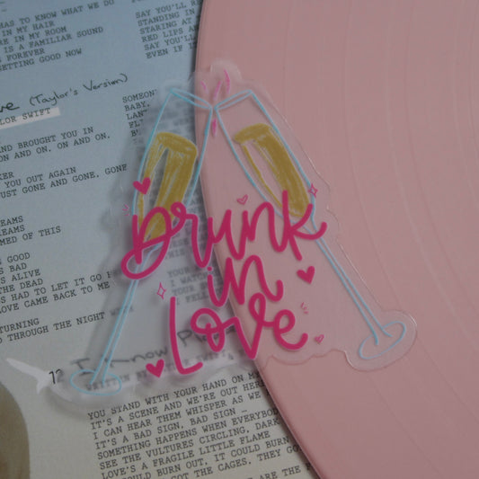 The Drunk in Love Clear Sticker