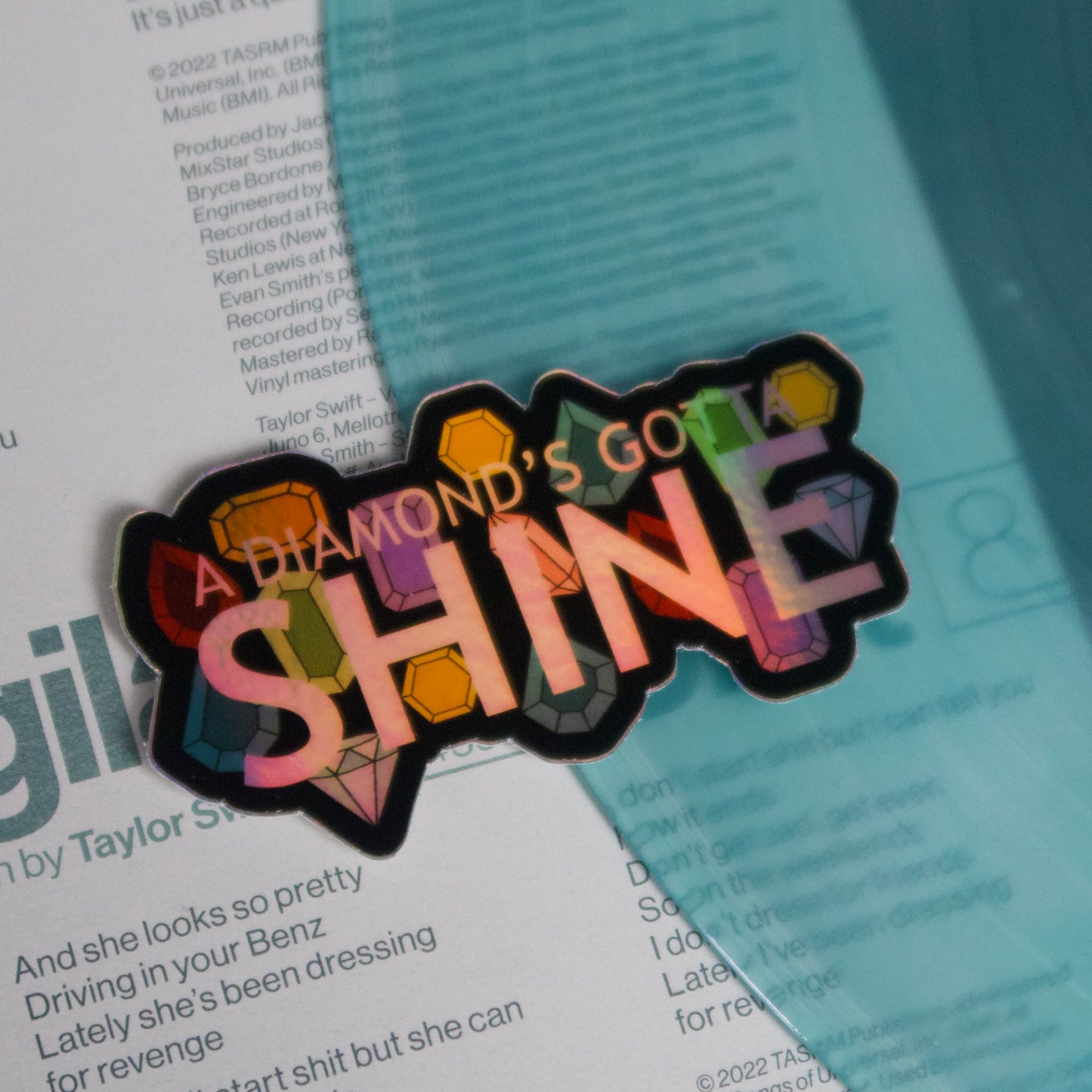 The Bejeweled Holographic Sticker