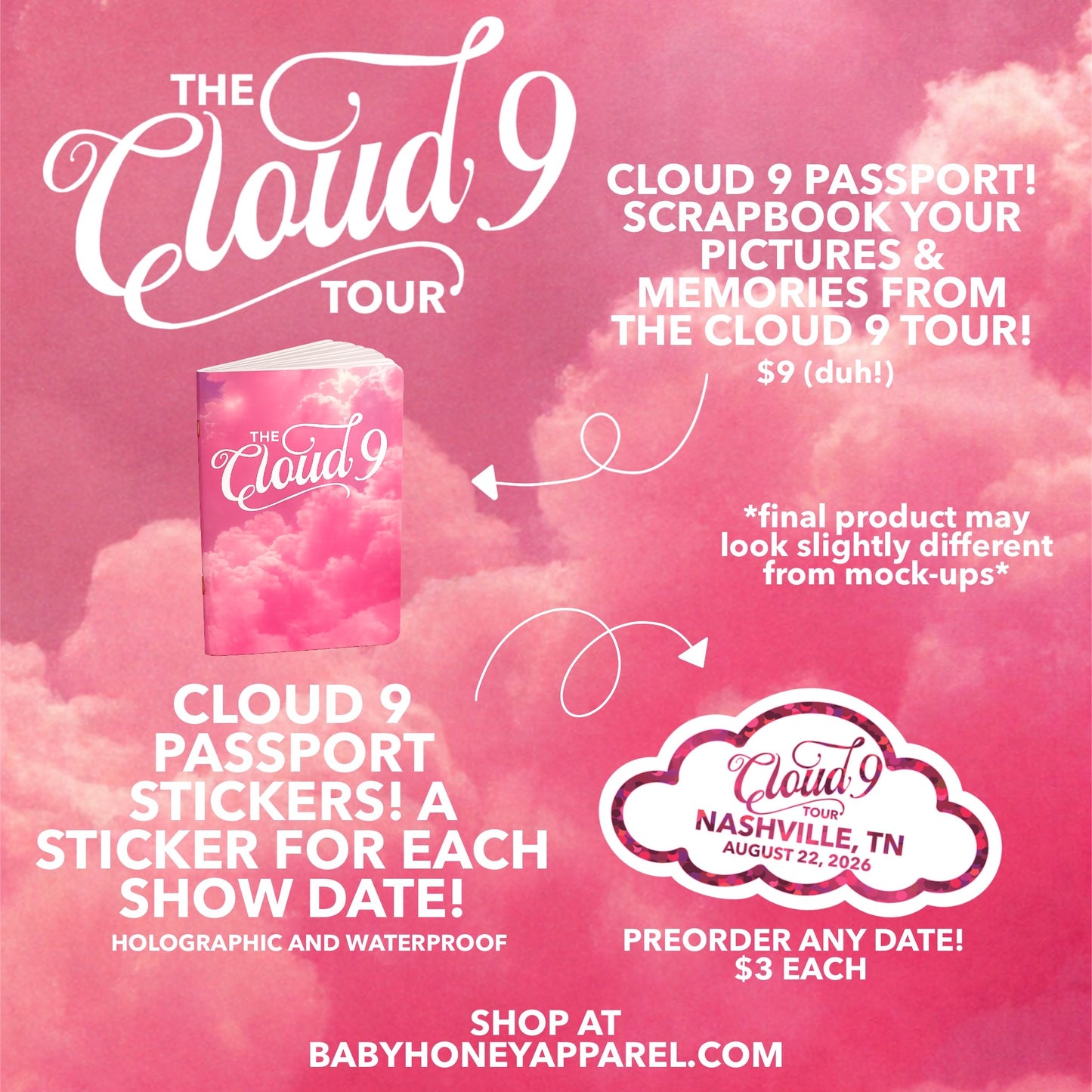 PREORDER | Cloud 9 Passport + Passport Stickers
